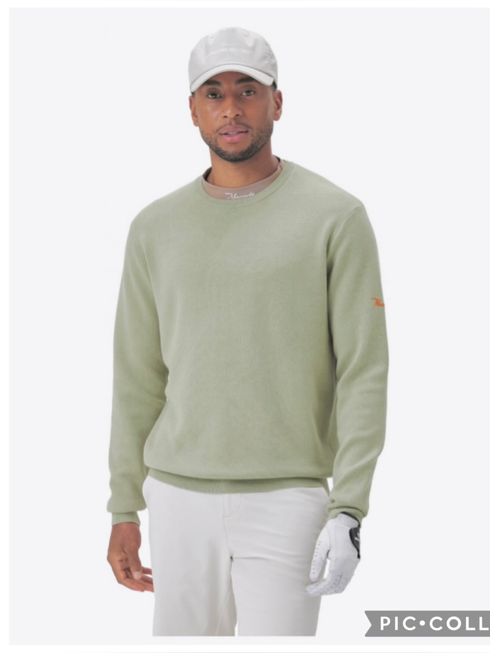Macade Olive Knit Golf Sweater Pullover Modal Blend International Golf Concept
